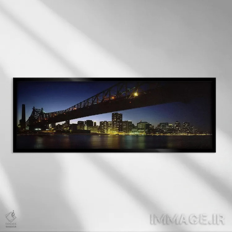 تابلو دکوراتیو East River, Manhattan, New York City, New York State, U… اثر پانورامیک ایمجز - نمای قابدار مشکی