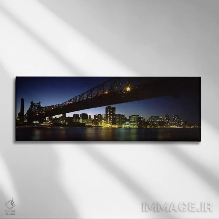 تابلو دکوراتیو East River, Manhattan, New York City, New York State, U… اثر پانورامیک ایمجز - نمای روبهرو روی دیوار