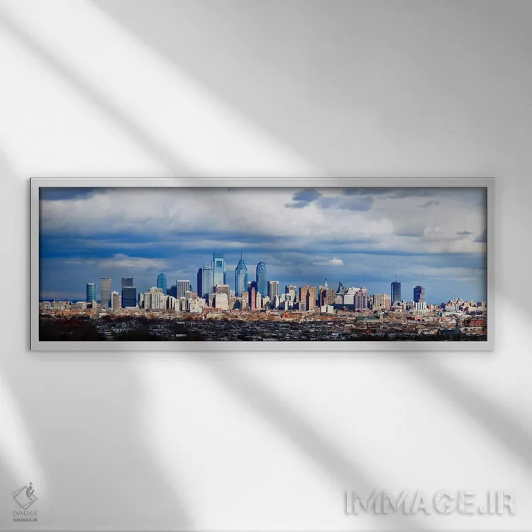 تابلو دکوراتیو Center City, Philadelphia, Philadelphia County, Pennsyl… اثر پانورامیک ایمجز - نمای قابدار سفید