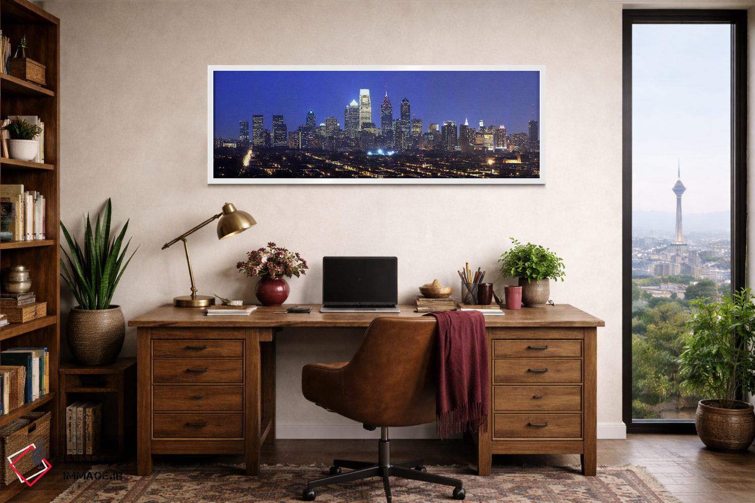 تابلو دکوراتیو Center City, Philadelphia, Philadelphia County, Pennsyl… اثر پانورامیک ایمجز - D2W