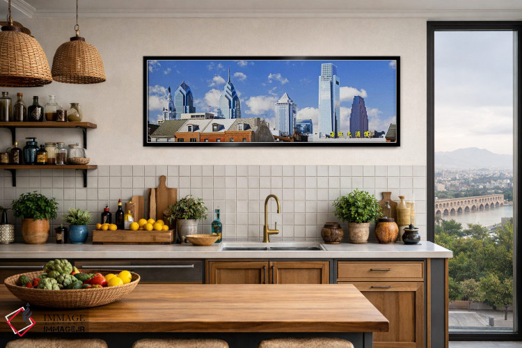 تابلو دکوراتیو Comcast Center, Center City, Philadelphia, Philadelphia… اثر پانورامیک ایمجز - D3B