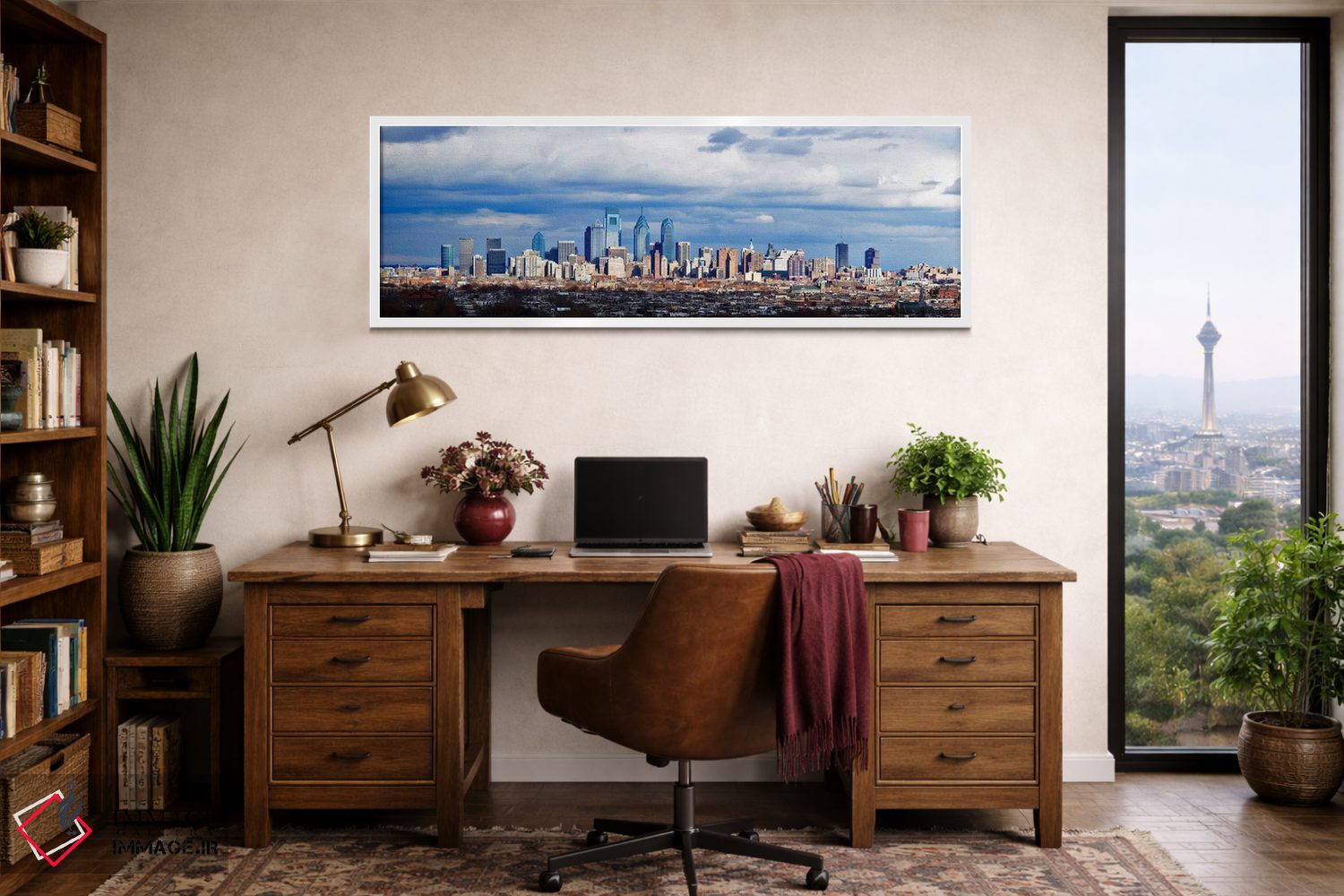 تابلو دکوراتیو Center City, Philadelphia, Philadelphia County, Pennsyl… اثر پانورامیک ایمجز - D1W