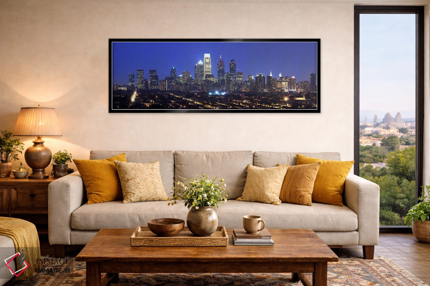 تابلو دکوراتیو Center City, Philadelphia, Philadelphia County, Pennsyl… اثر پانورامیک ایمجز - D6B