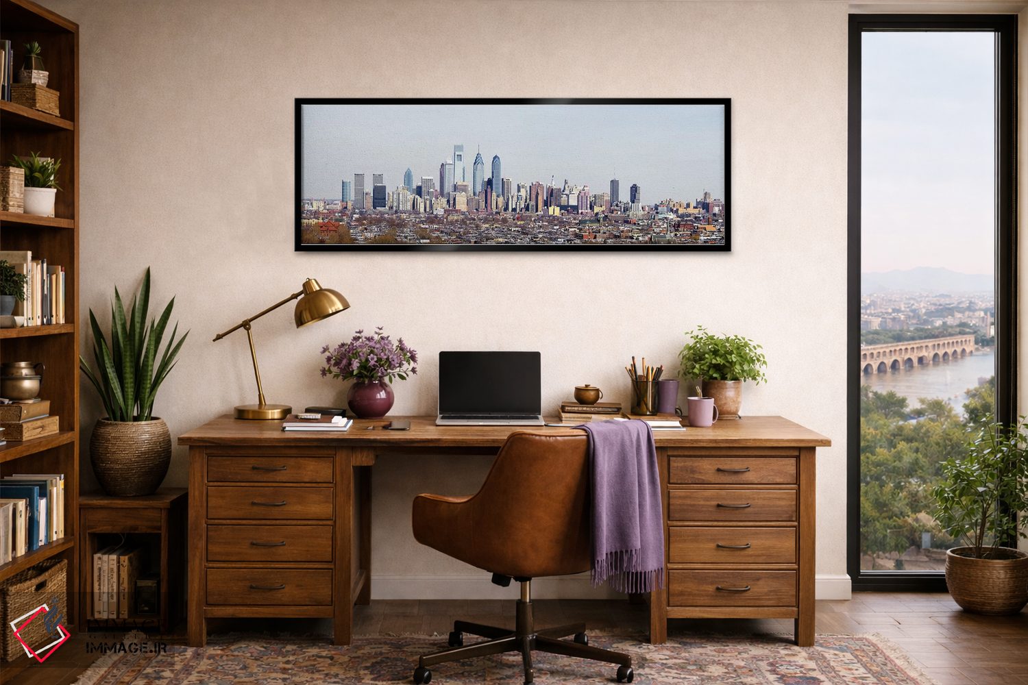 تابلو دکوراتیو City Hall, William Penn Statue, Philadelphia, Philadelp… اثر پانورامیک ایمجز - D2B