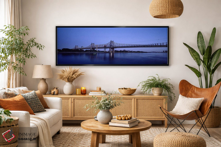 تابلو دکوراتیو Queensboro Bridge, East River, Manhattan, New York City… اثر پانورامیک ایمجز - D4B