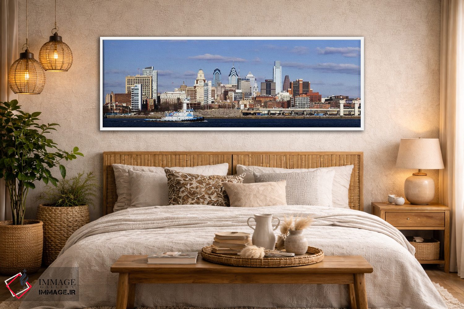تابلو دکوراتیو Delaware River, Philadelphia, Philadelphia County, Penn… اثر پانورامیک ایمجز - D6W