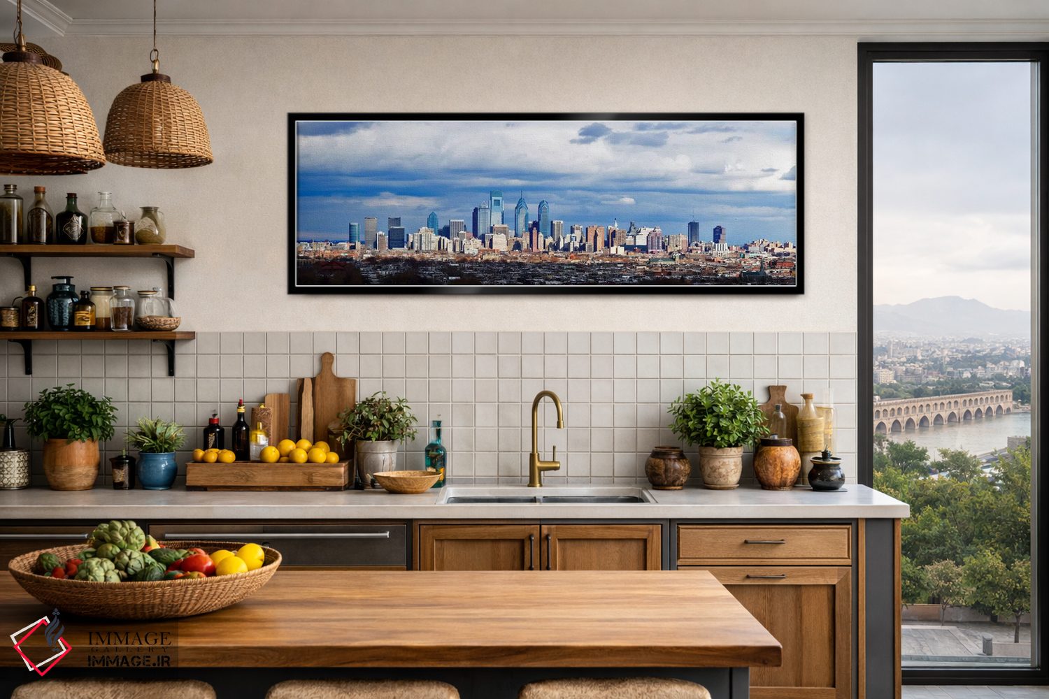 تابلو دکوراتیو Center City, Philadelphia, Philadelphia County, Pennsyl… اثر پانورامیک ایمجز - D3B