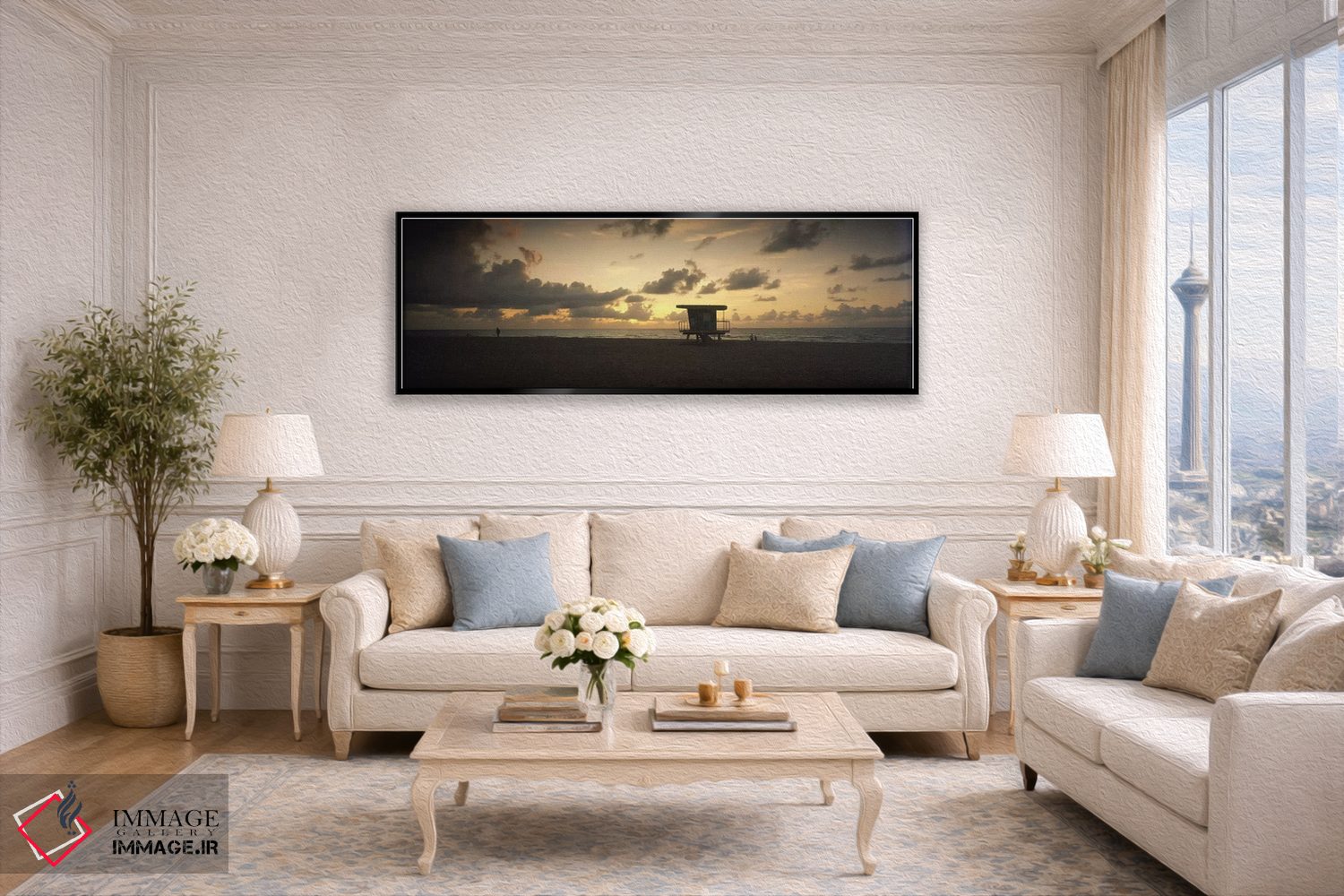 تابلو دکوراتیو South Beach, Miami Beach, Miami-Dade County, Florida, U… اثر پانورامیک ایمجز - D6B