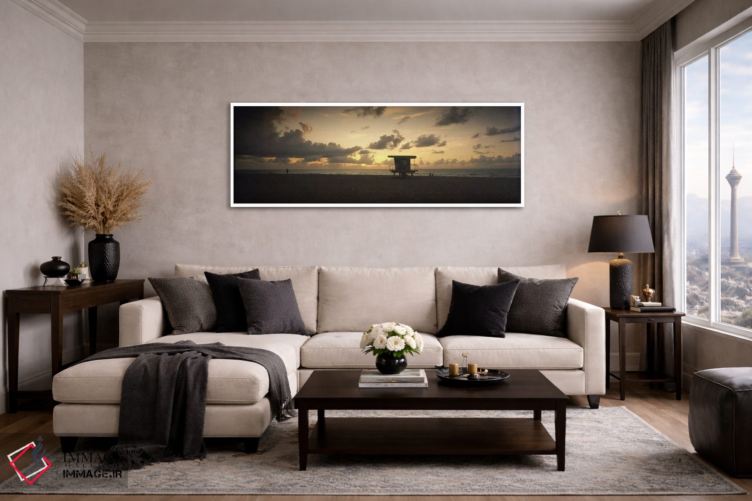 تابلو دکوراتیو South Beach, Miami Beach, Miami-Dade County, Florida, U… اثر پانورامیک ایمجز - D4W