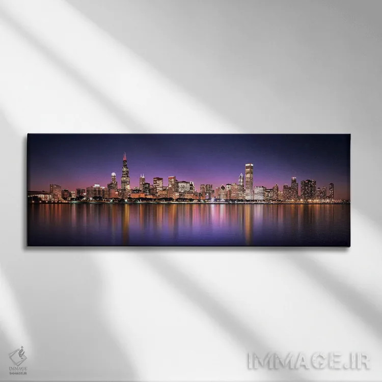 تابلو دکوراتیو Lake Michigan, Digital Composite, Chicago, Cook County… اثر پانورامیک ایمجز - نمای روبهرو روی دیوار