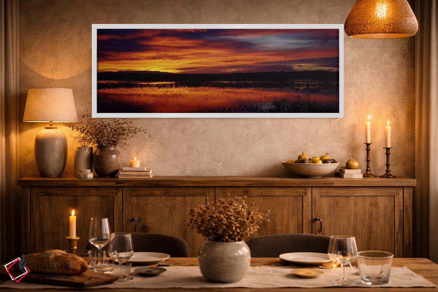 تابلو دکوراتیو Bosque del Apache National Wildlife Refuge, Socorro Cou… اثر پانورامیک ایمجز - D1W