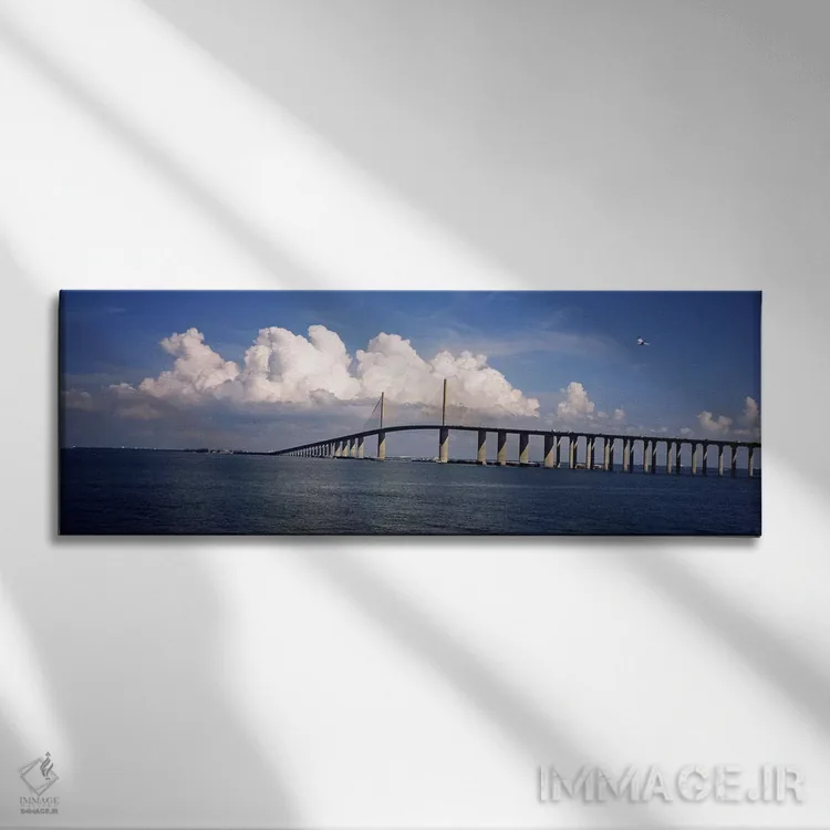 تابلو دکوراتیو Sunshine Skyway Bridge, Tampa Bay, Gulf of Mexico, Flor… اثر پانورامیک ایمجز - نمای روبهرو روی دیوار
