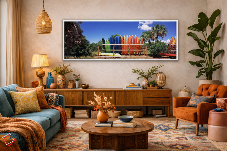 تابلو دکوراتیو Gulf Of Mexico, Florida, USA,کایاک ها، خلیج مکزیک، فلور… اثر پانورامیک ایمجز - D2W