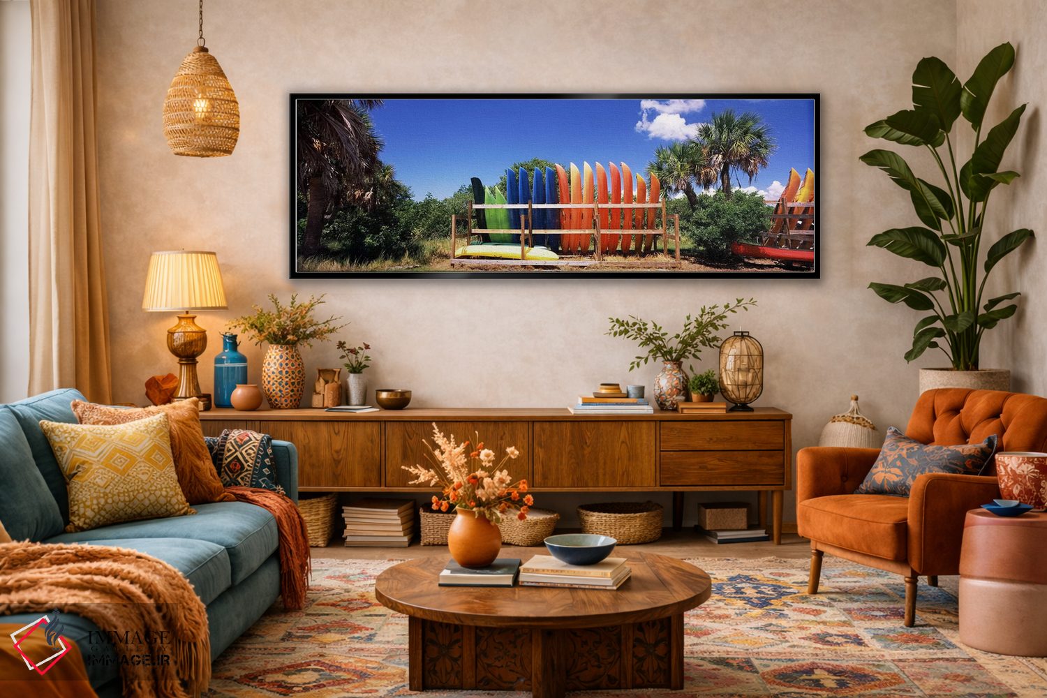 تابلو دکوراتیو Gulf Of Mexico, Florida, USA,کایاک ها، خلیج مکزیک، فلور… اثر پانورامیک ایمجز - D4B