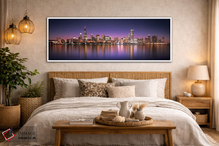 تابلو دکوراتیو Lake Michigan, Digital Composite, Chicago, Cook County… اثر پانورامیک ایمجز - D4W