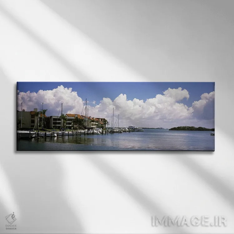 تابلو دکوراتیو Cabbage Key, Sunshine Skyway Bridge in Distance, Tampa… اثر پانورامیک ایمجز - نمای روبهرو روی دیوار