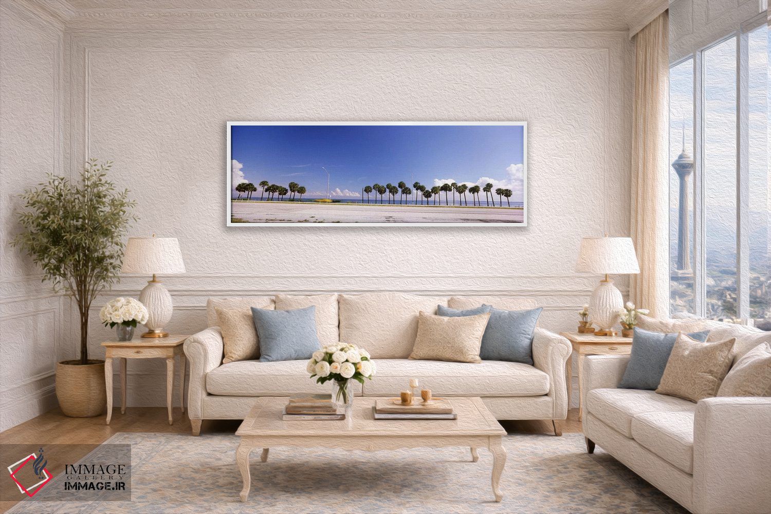 تابلو دکوراتیو Interstate 275, Tampa Bay, Gulf of Mexico, Florida, USA… اثر پانورامیک ایمجز - D5W