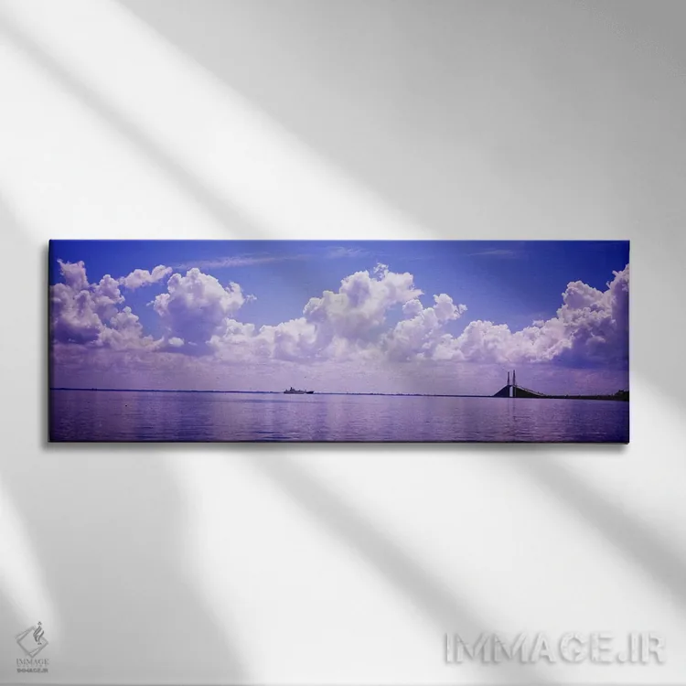 تابلو دکوراتیو Sunshine Skyway Bridge, Tampa Bay, Gulf of Mexico, Flor… اثر پانورامیک ایمجز - نمای روبهرو روی دیوار