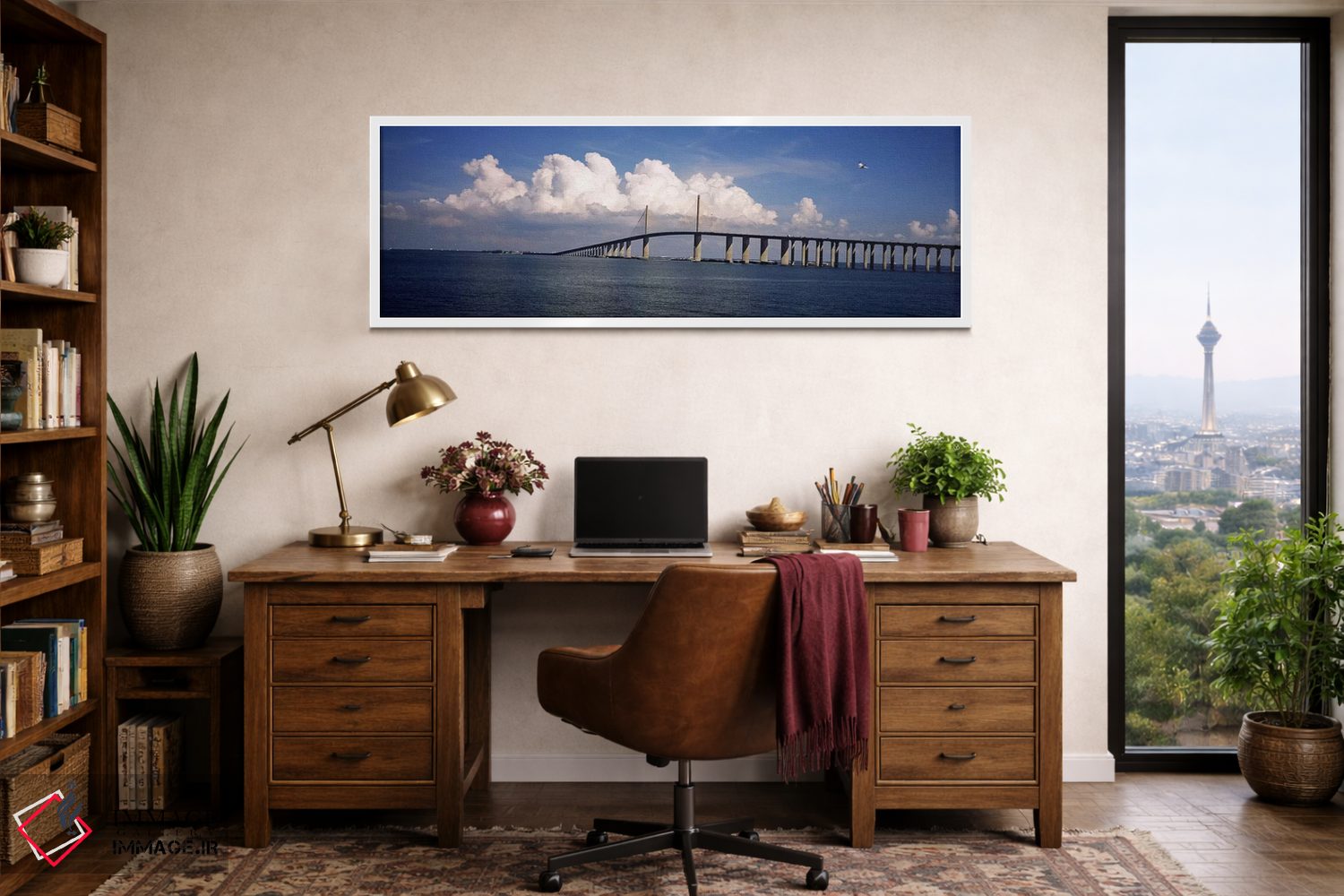 تابلو دکوراتیو Sunshine Skyway Bridge, Tampa Bay, Gulf of Mexico, Flor… اثر پانورامیک ایمجز - D1W