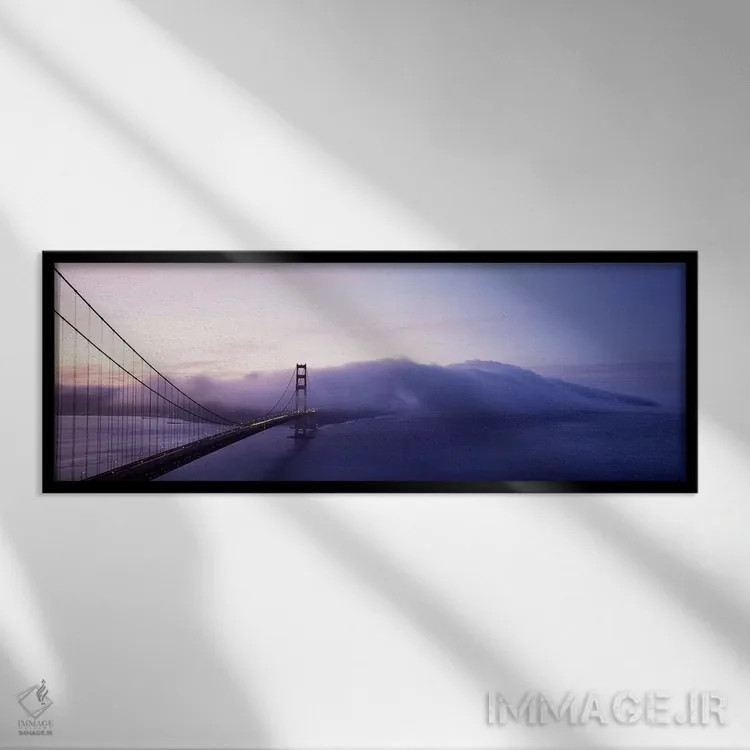 تابلو دکوراتیو Golden Gate Bridge, San Francisco, California, USA,پل ب… اثر پانورامیک ایمجز - نمای قابدار مشکی