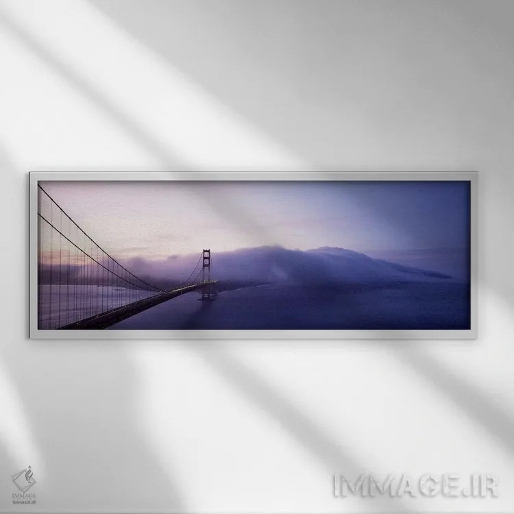 تابلو دکوراتیو Golden Gate Bridge, San Francisco, California, USA,پل ب… اثر پانورامیک ایمجز - نمای قابدار سفید