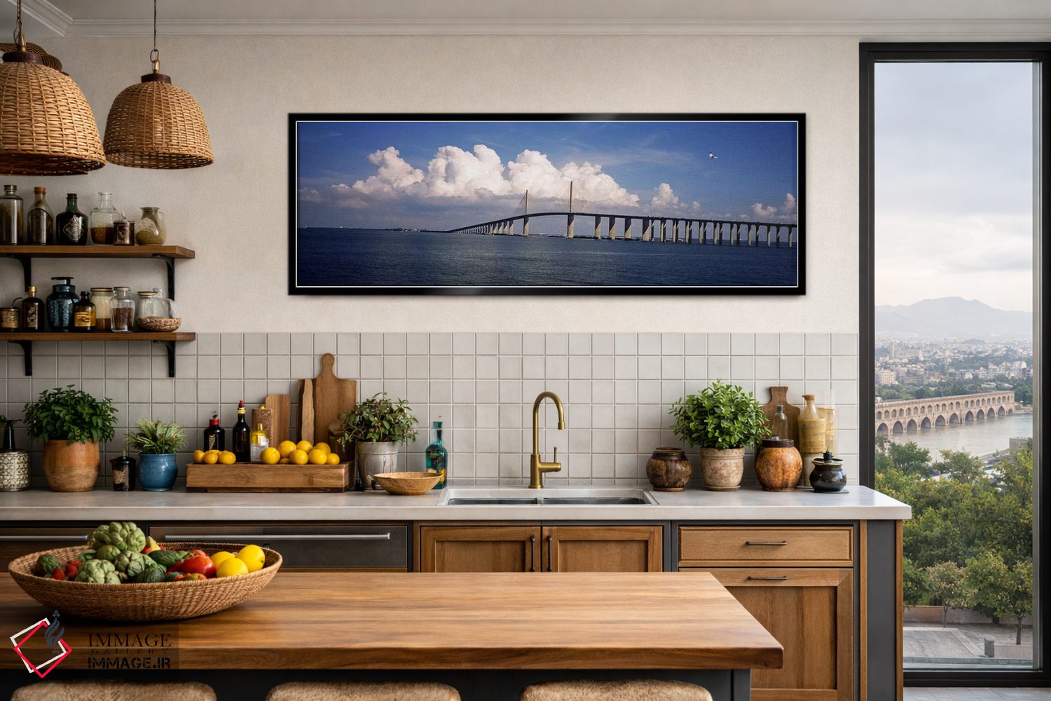 تابلو دکوراتیو Sunshine Skyway Bridge, Tampa Bay, Gulf of Mexico, Flor… اثر پانورامیک ایمجز - D4B