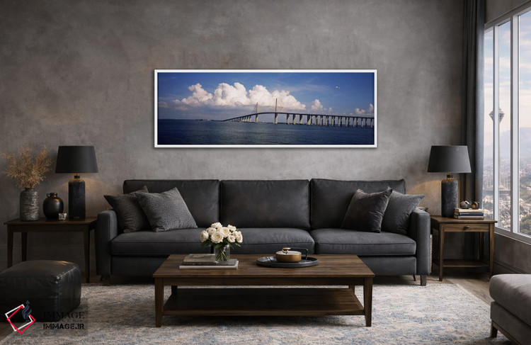 تابلو دکوراتیو Sunshine Skyway Bridge, Tampa Bay, Gulf of Mexico, Flor… اثر پانورامیک ایمجز - D5W