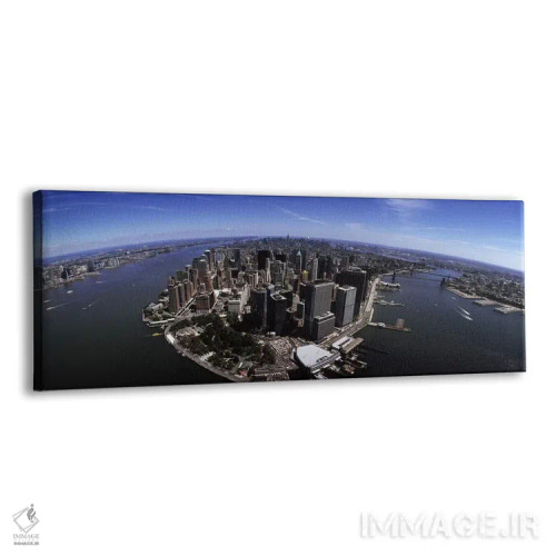 تابلو دکوراتیو New York City, New York State, USA,نمای هوایی از یک شهر… اثر پانورامیک ایمجز - نمای پرسپکتیو محصول