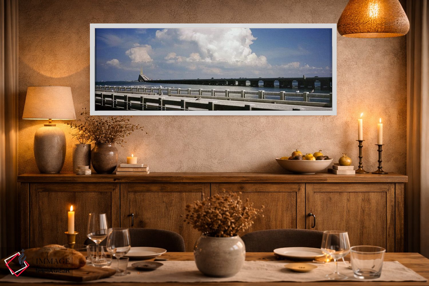 تابلو دکوراتیو Sunshine Skyway Bridge, Tampa Bay, Gulf of Mexico, Flor… اثر پانورامیک ایمجز - D2W