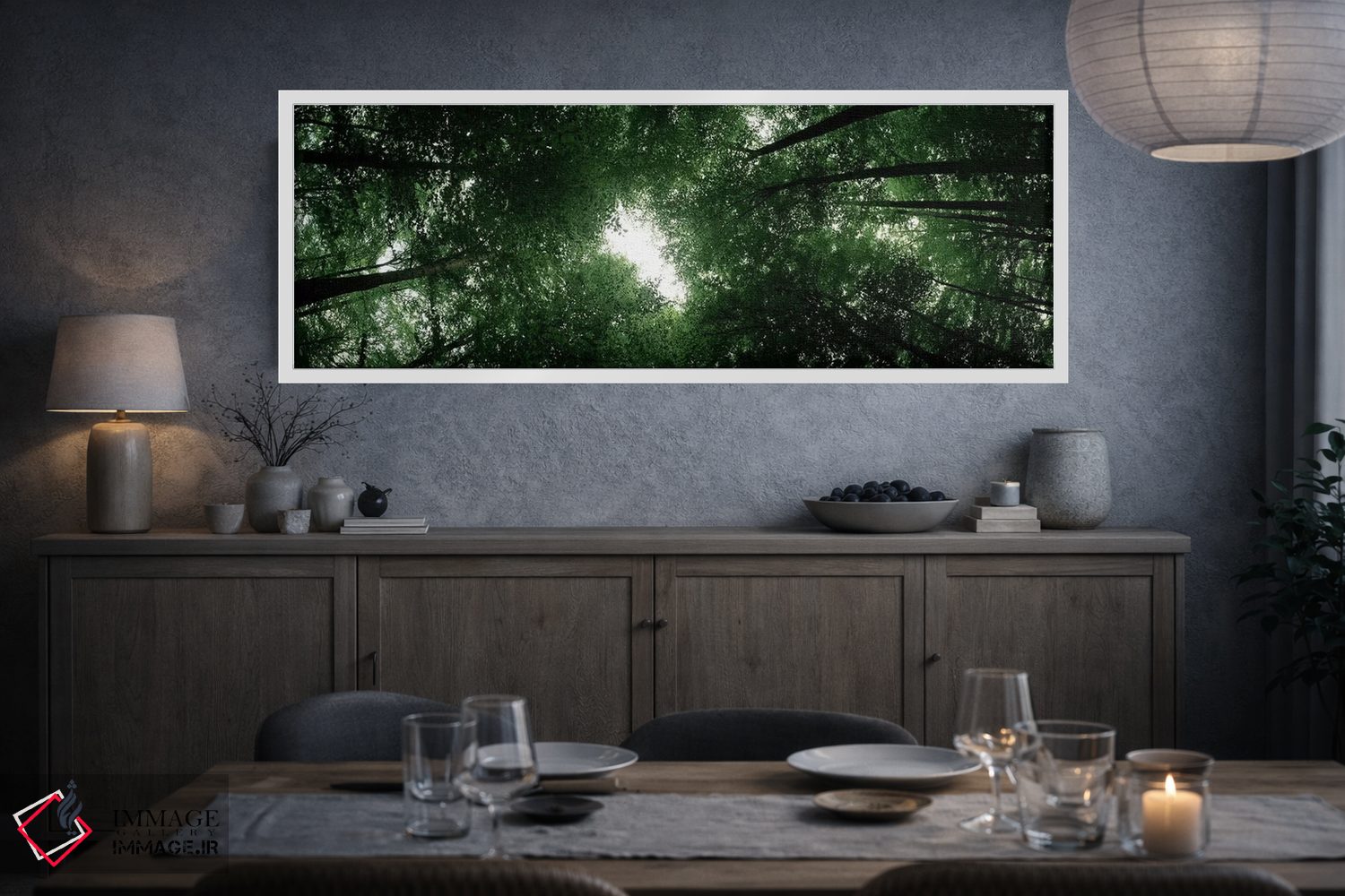 تابلو دکوراتیو Baden-Wurttemberg, Germany,نمای پایین از درختان راش، با… اثر پانورامیک ایمجز - D3W