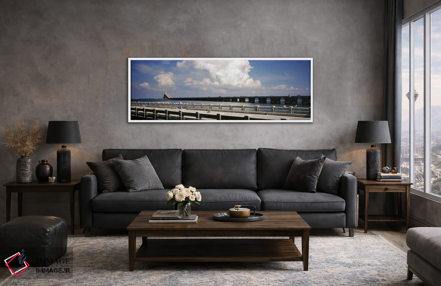 تابلو دکوراتیو Sunshine Skyway Bridge, Tampa Bay, Gulf of Mexico, Flor… اثر پانورامیک ایمجز - D6W