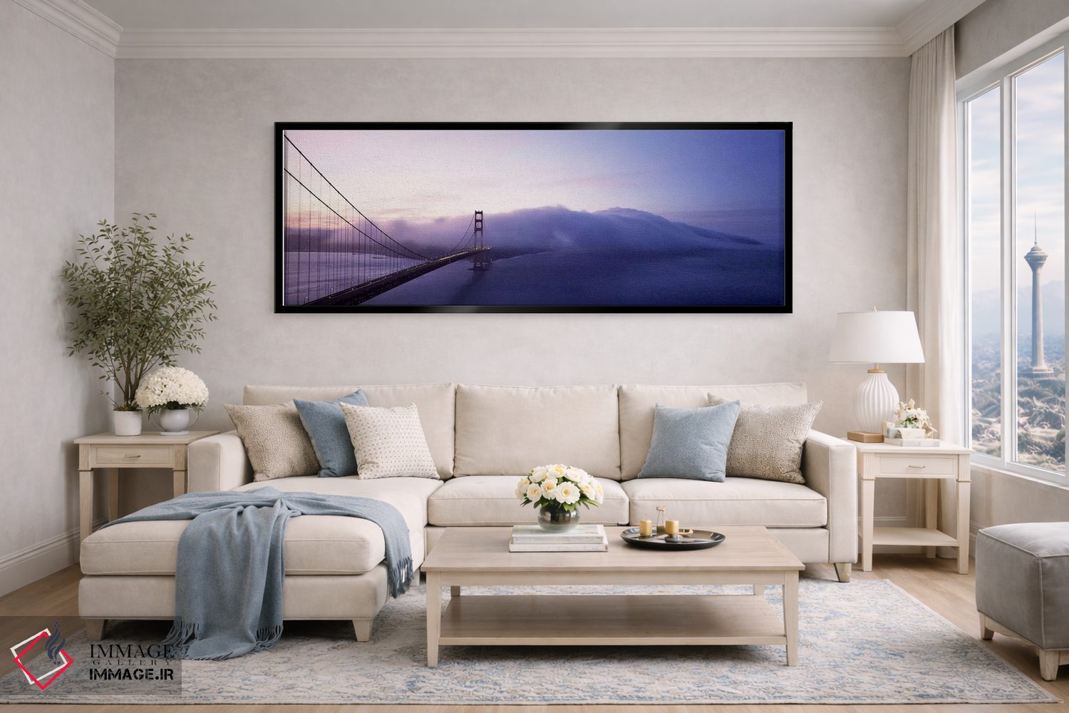 تابلو دکوراتیو Golden Gate Bridge, San Francisco, California, USA,پل ب… اثر پانورامیک ایمجز - D6B