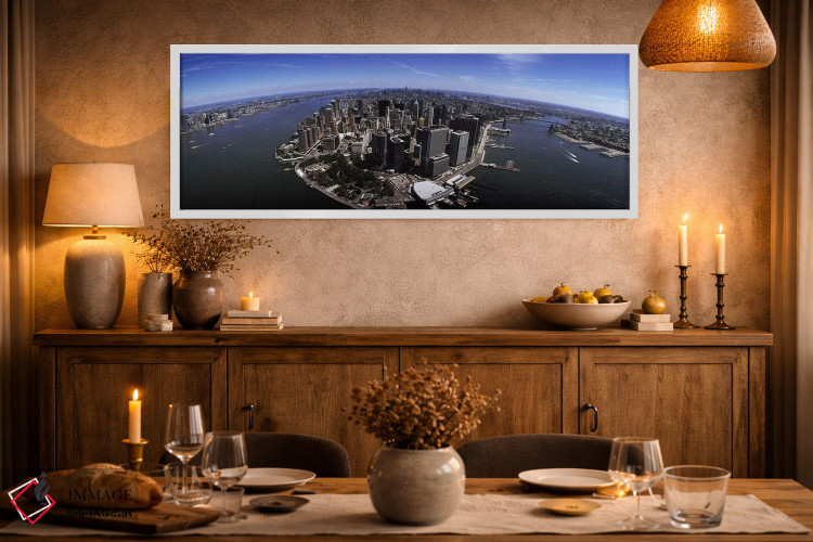 تابلو دکوراتیو New York City, New York State, USA,نمای هوایی از یک شهر… اثر پانورامیک ایمجز - D2W