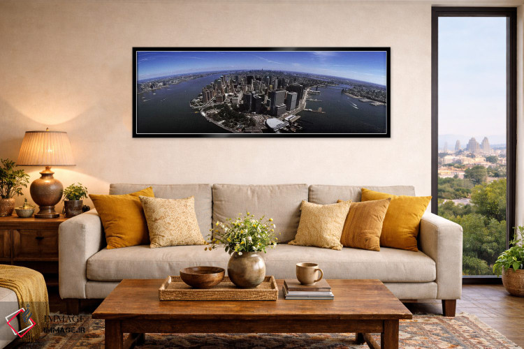 تابلو دکوراتیو New York City, New York State, USA,نمای هوایی از یک شهر… اثر پانورامیک ایمجز - D6B