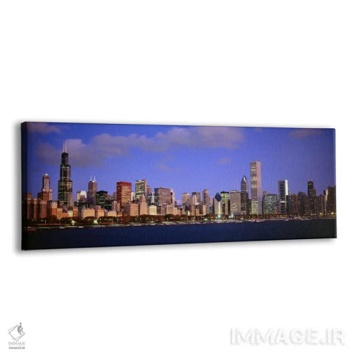 تابلو دکوراتیو Chicago, Cook County, Illinois, USA,منظره آسمان نمای مر… اثر پانورامیک ایمجز - نمای پرسپکتیو محصول