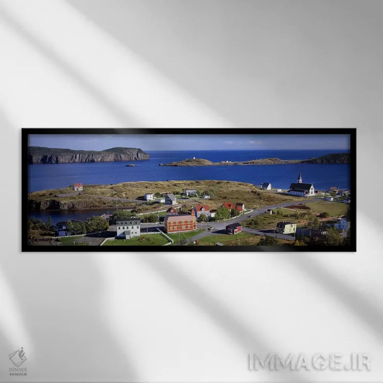 تابلو دکوراتیو Trinity Bay, Trinity, Newfoundland Island, Newfoundland… اثر پانورامیک ایمجز - نمای قابدار مشکی