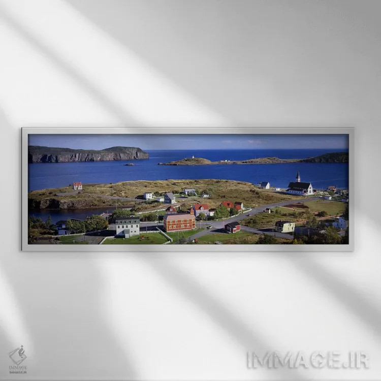 تابلو دکوراتیو Trinity Bay, Trinity, Newfoundland Island, Newfoundland… اثر پانورامیک ایمجز - نمای قابدار سفید