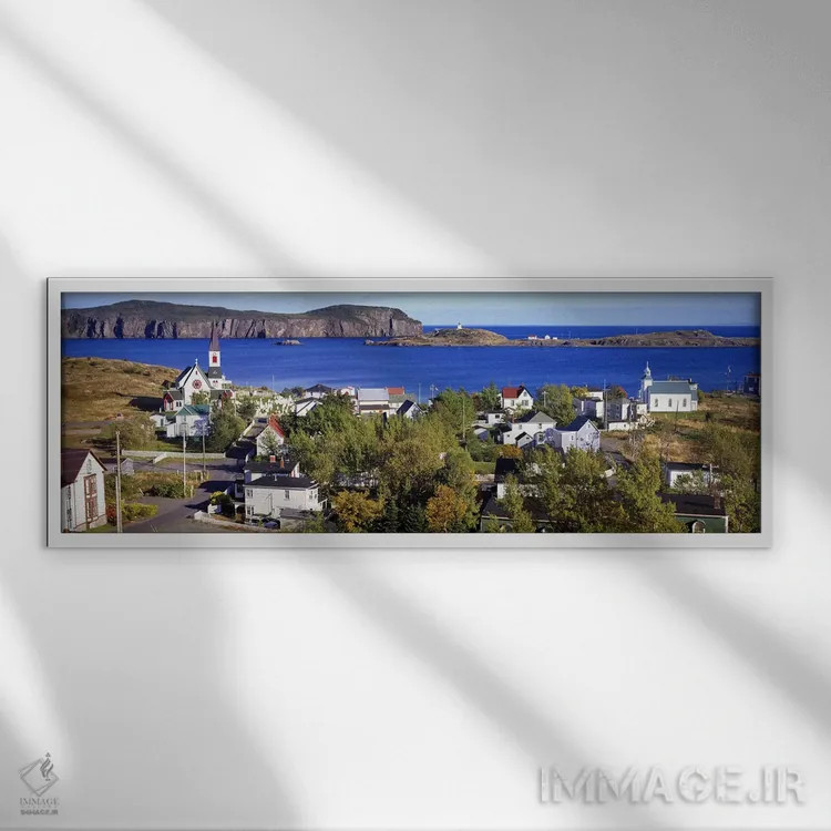 تابلو دکوراتیو Trinity Bay, Trinity, Newfoundland Island, Newfoundland… اثر پانورامیک ایمجز - نمای قابدار سفید