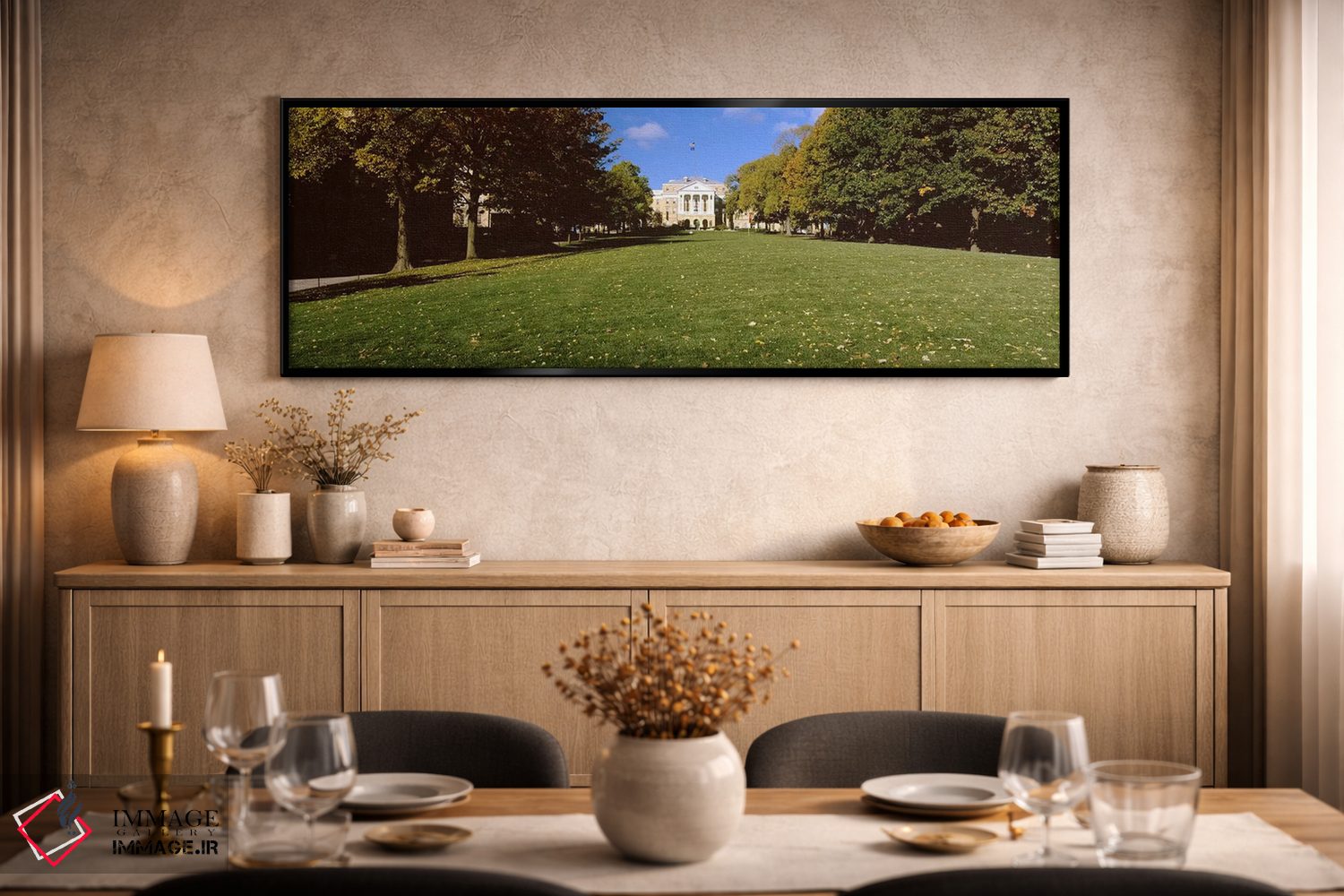 تابلو دکوراتیو Bascom Hall, Bascom Hill, University of Wisconsin, Madi… اثر پانورامیک ایمجز - D2B