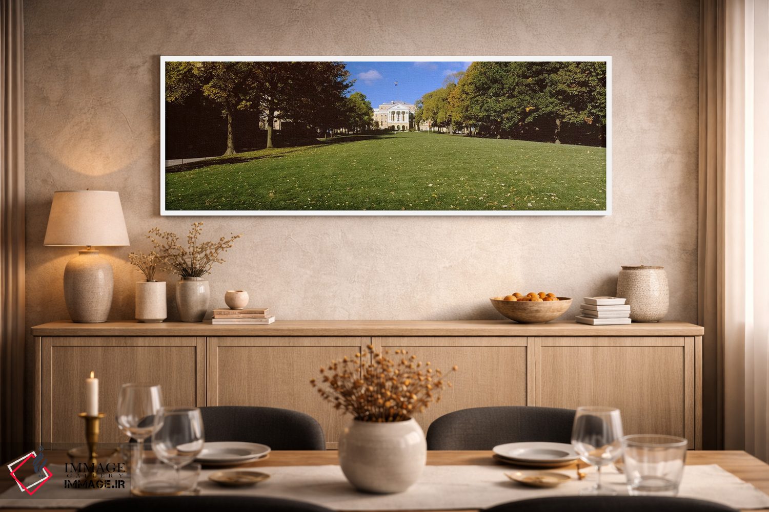 تابلو دکوراتیو Bascom Hall, Bascom Hill, University of Wisconsin, Madi… اثر پانورامیک ایمجز - D1W