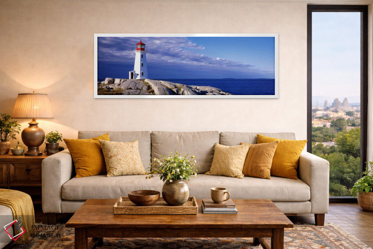 تابلو دکوراتیو Peggy's Cove, Nova Scotia, Canada,نمای زاویه پایین از ی… اثر پانورامیک ایمجز - D5W