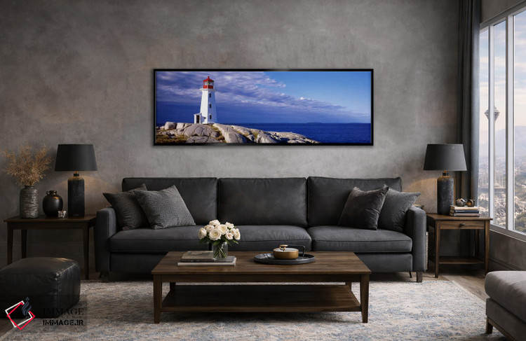 تابلو دکوراتیو Peggy's Cove, Nova Scotia, Canada,نمای زاویه پایین از ی… اثر پانورامیک ایمجز - D6B