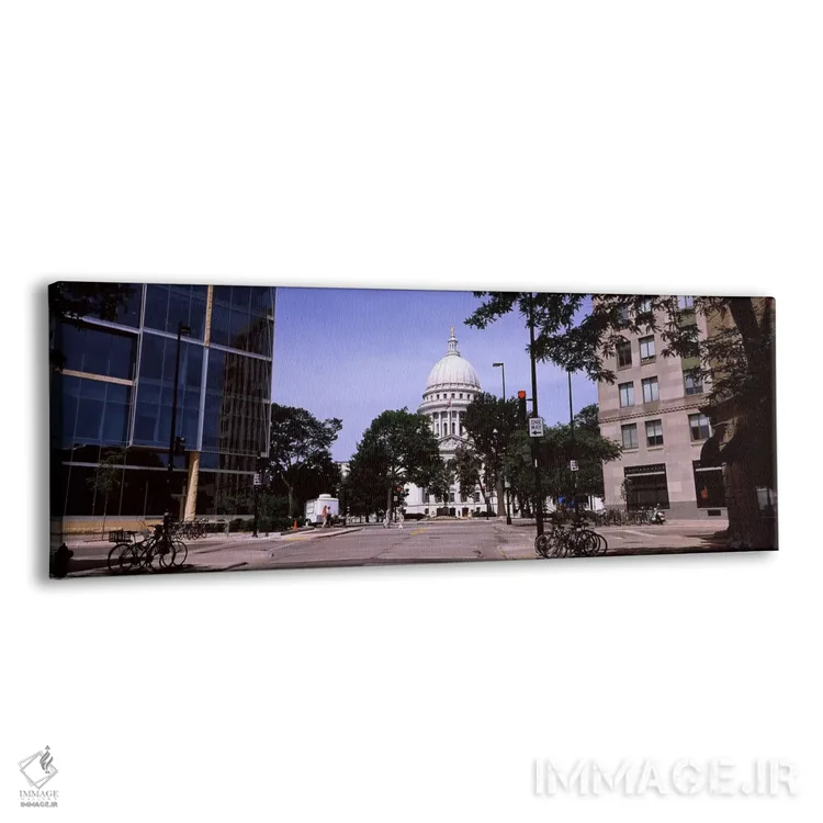 تابلو دکوراتیو Madison, Wisconsin, USA,ساختمان دولتی در شهر، ساختمان ک… اثر پانورامیک ایمجز - نمای پرسپکتیو محصول