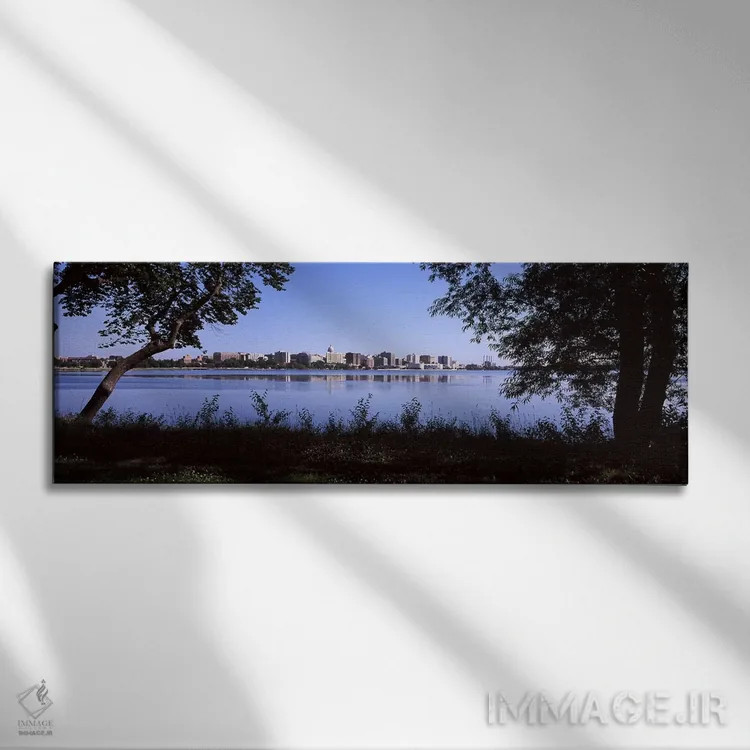 تابلو دکوراتیو Lake Monona, Madison, Dane County, Wisconsin, USA,ساختم… اثر پانورامیک ایمجز - نمای روبهرو روی دیوار