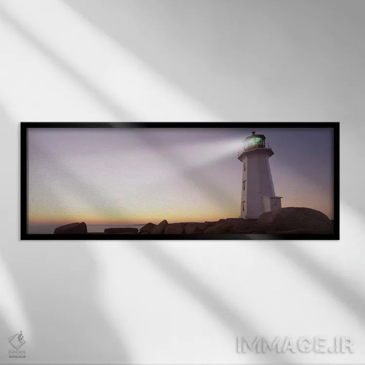 تابلو دکوراتیو Peggy's Cove, Halifax, Nova Scotia, Canada,فانوس دریایی… اثر پانورامیک ایمجز - نمای قابدار مشکی