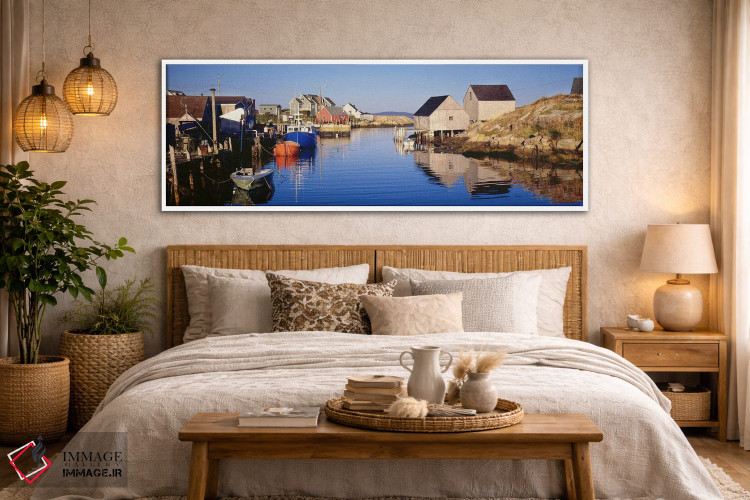 تابلو دکوراتیو Peggy's Cove, Halifax, Nova Scotia, Canada,نمایی از خلی… اثر پانورامیک ایمجز - D5W
