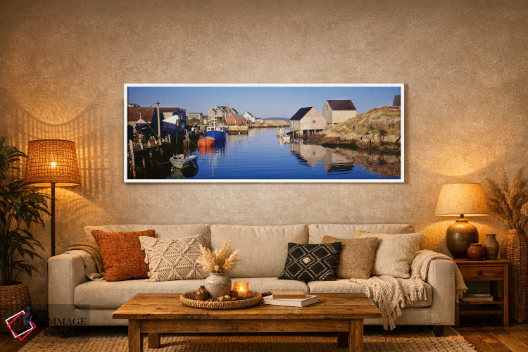 تابلو دکوراتیو Peggy's Cove, Halifax, Nova Scotia, Canada,نمایی از خلی… اثر پانورامیک ایمجز - D6W