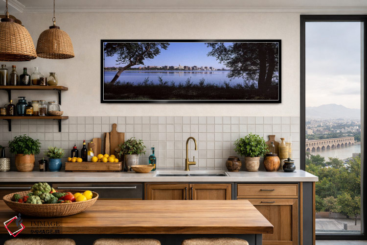 تابلو دکوراتیو Lake Monona, Madison, Dane County, Wisconsin, USA,ساختم… اثر پانورامیک ایمجز - D3B