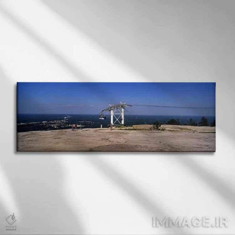 تابلو دکوراتیو Stone Mountain, Atlanta, Georgia, USA,تله کابین از بالا… اثر پانورامیک ایمجز - نمای روبهرو روی دیوار