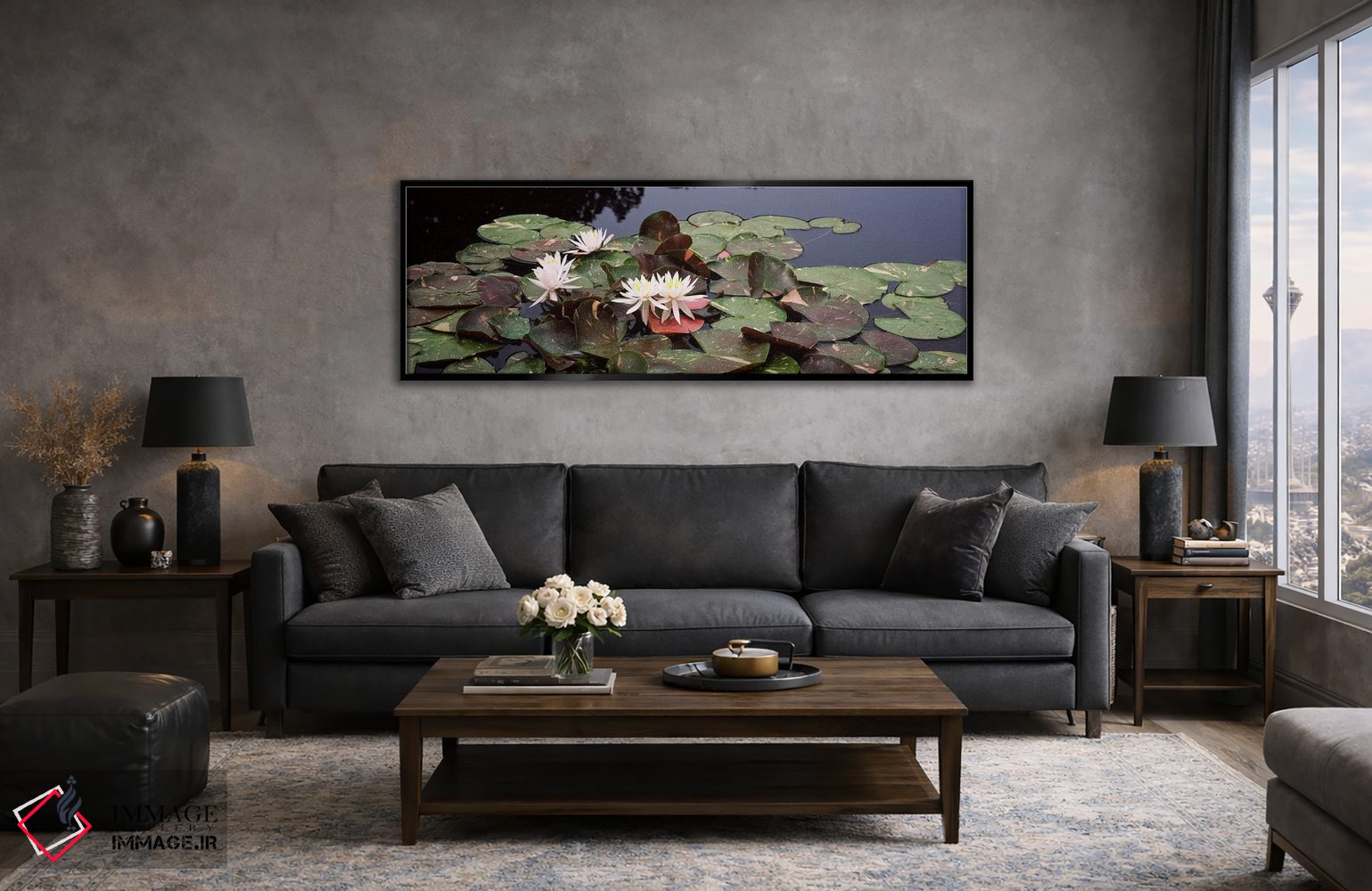 تابلو دکوراتیو Sunken Garden, Olbrich Botanical Gardens, Madison, Wisc… اثر پانورامیک ایمجز - D6B